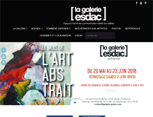 Tablet Screenshot of galerie-esdac.com